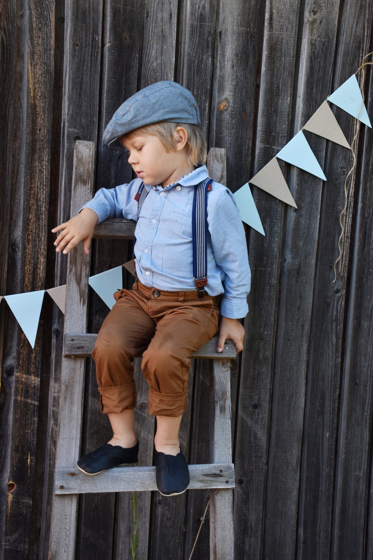 Lasten paljasjalkatossut - Kierrätetty nahka