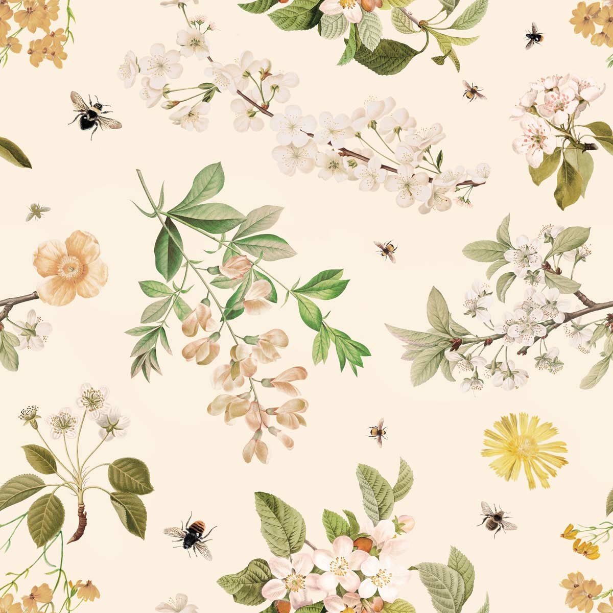 Dekornik tapetti-Lovely Bee Orchard