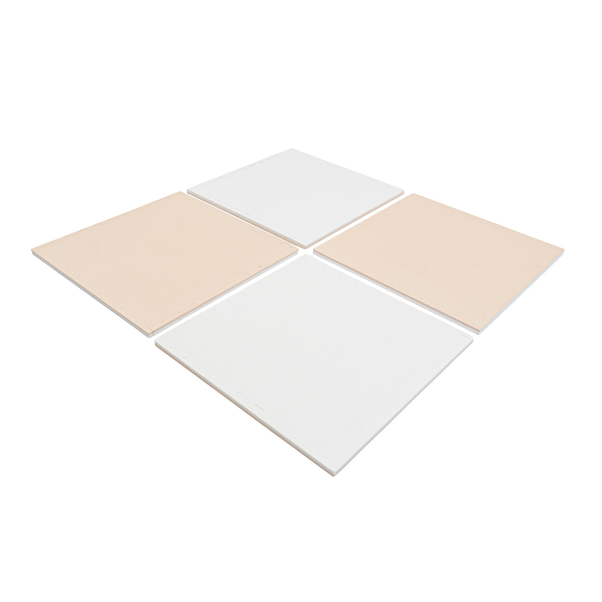 Iglu soft lasten leikkimatto vaahtomuovi beige-valkoinen