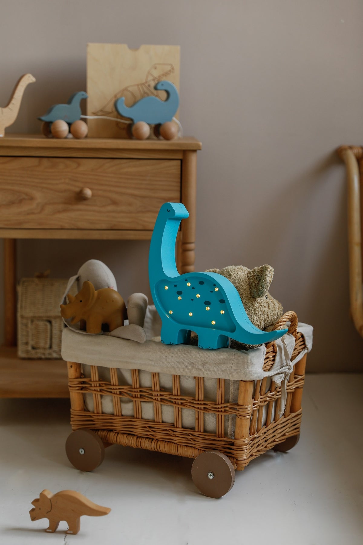 Lasten yölamppu - Little lights Mini Dino