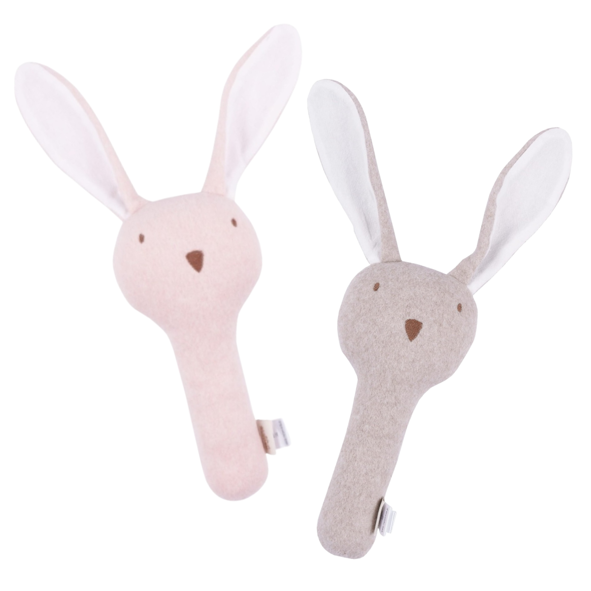 Pupu helistin vauvalle - Beige tai vaaleanpunainen, 21x10cm