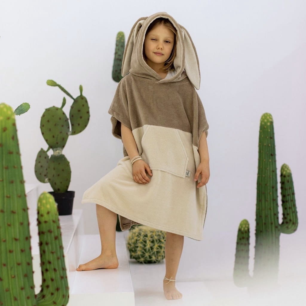 Pupu Lasten pyyheponcho - Latte