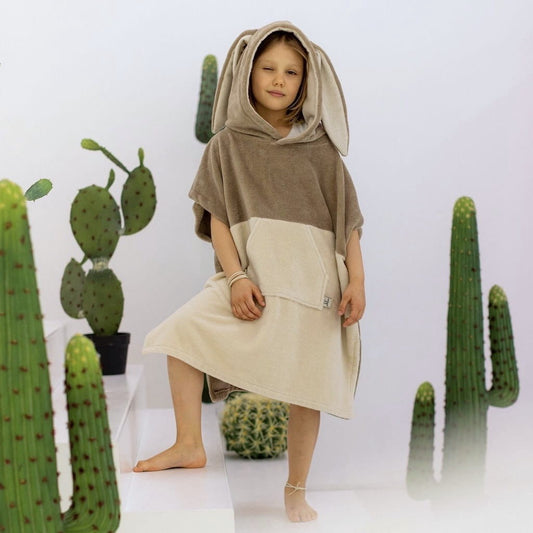 Pupu Lasten pyyheponcho - Latte