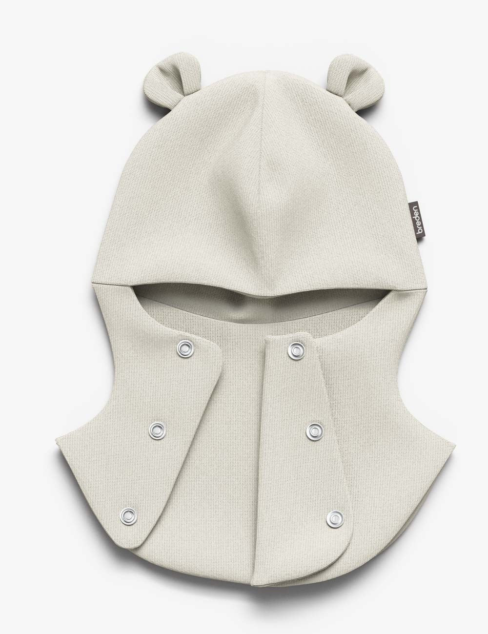 Ribattu puuvillainen vauvan kypärämyssy GEMMA beige