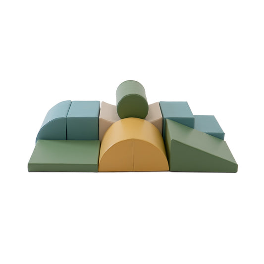 Soft Play, 8 leikkimoduulin-setti - Turkoosi pastelli, Adventurer