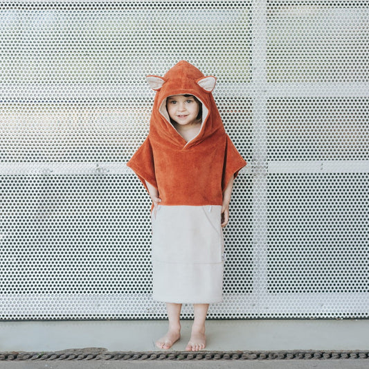 Surffoxy Lasten pyyheponcho - Oranssi
