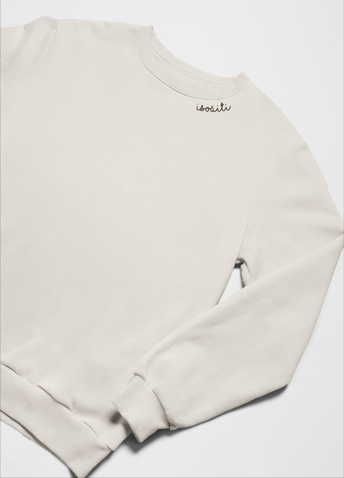Collegepaita mummille-beige, isoäiti tekstillä
