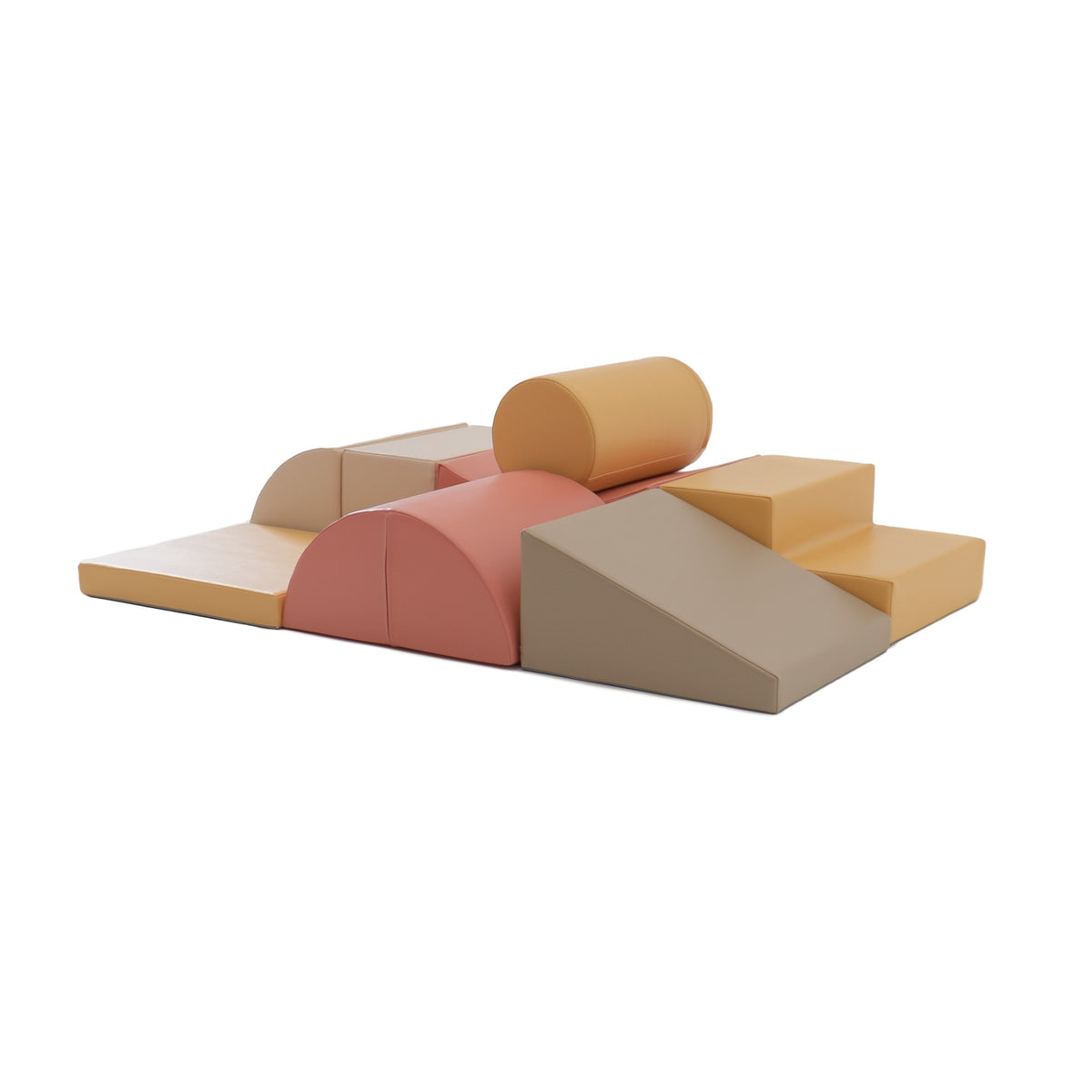 Soft Play, 8 leikkimoduulin-setti - Pastel pink, Adventurer