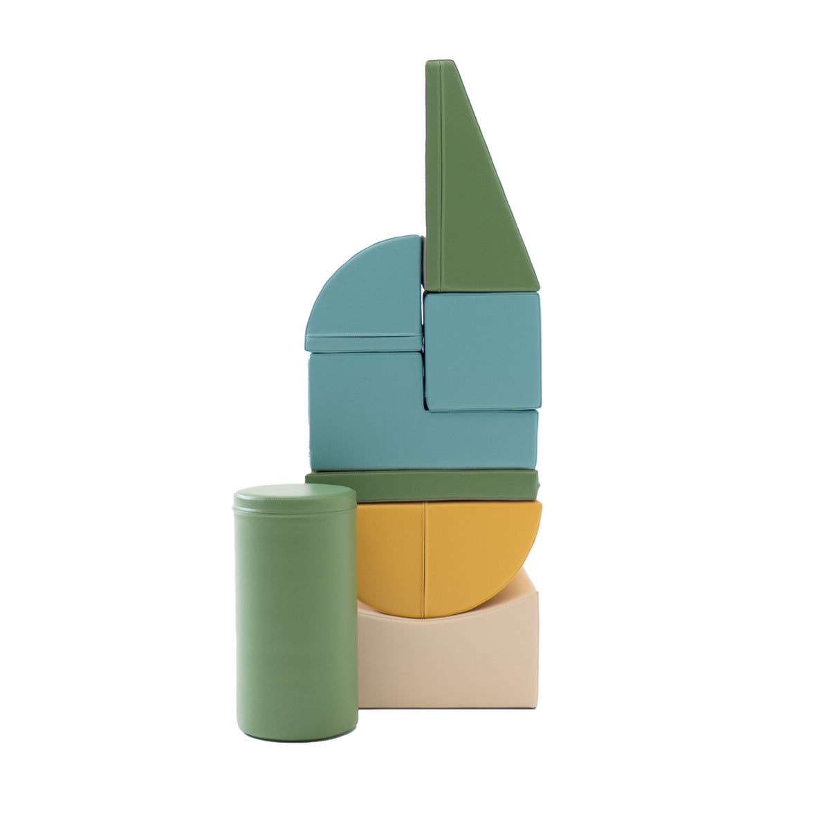 Soft Play, 8 leikkimoduulin-setti - Turkoosi pastelli, Adventurer