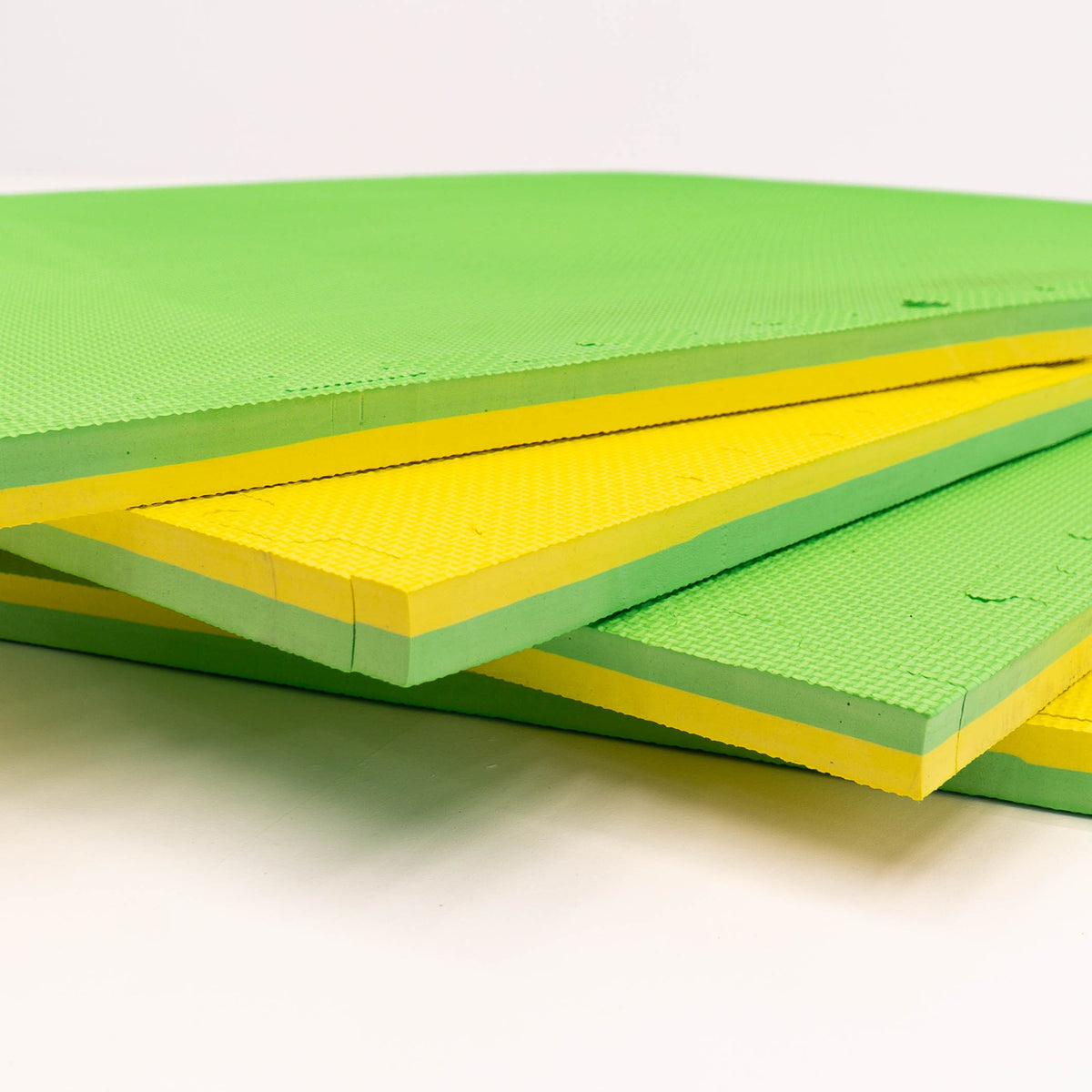 Large Foam Puzzle Mats - Spring Green / Yellow