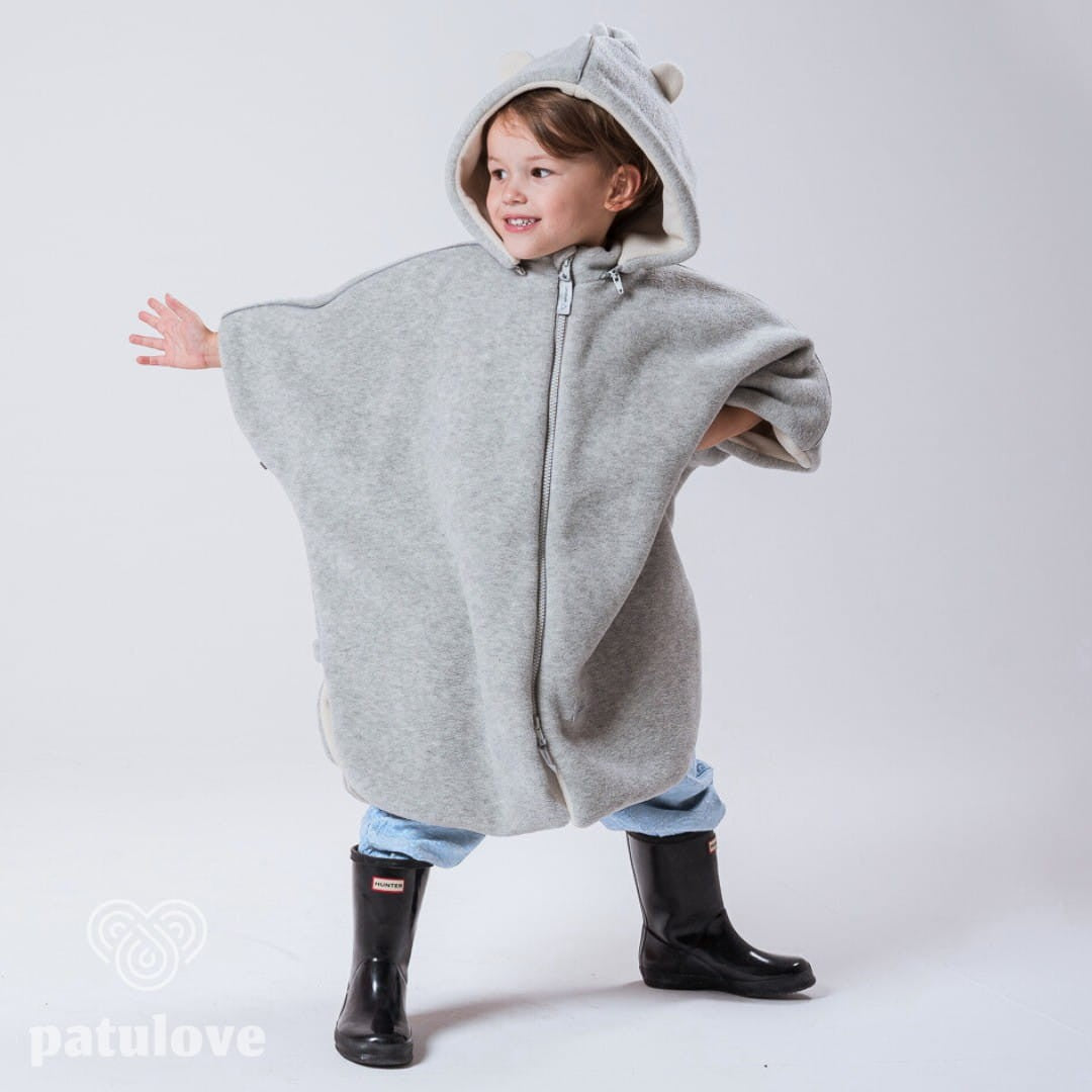 patulove lasten turvaistuinviitta-autoponcho-karhu